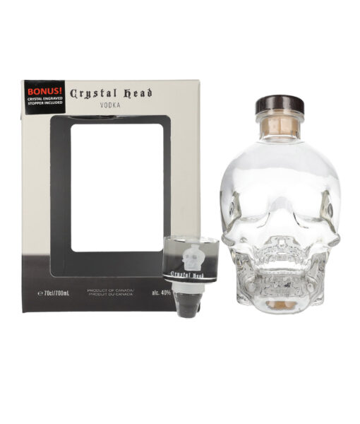 Crystal Head Vodka 40 07l uvegdugo GB sklenena zatka GB