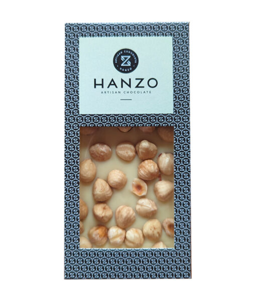 HANZO Remeselna Biela cokolada s orieskami PIEMONTE 130g