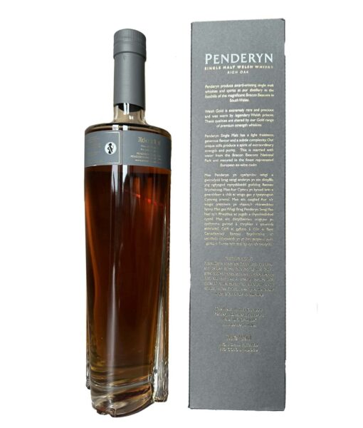 Penderyn Rich Oak Single Malt Welsh Whiskey 46 07l GB back