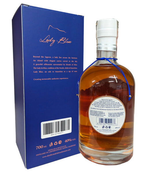 Rum Labourdonnais Lady Blue 12 month old Ex Bourbon Cask 07l 40 GB back