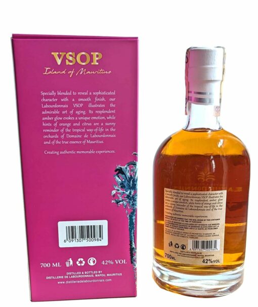 Rum Labourdonnais VSOP Ex Cognac Ex Bourbon Cask 07l 42 GB back