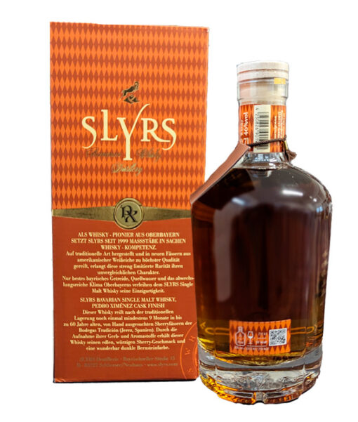 SLYRS Single Malt Whisky Pedro Ximenez Cask Finish 46 07l GB back