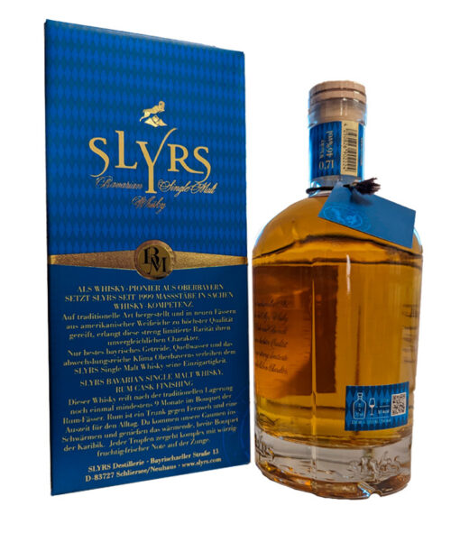 SLYRS Single Malt Whisky Rum Cask Finish 46 07l GB back