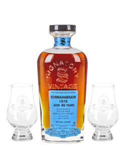 Signatory Vintage BUNNAHABHAIN 40 Years Old 30th ANNIVERSARY 1978 478 Vol. 07l in Holzkiste 2 poharral 2