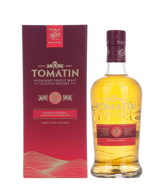 Tomatin 21 Years Old Bourbon Casks Travel Retail Exclusive 46 07l GB