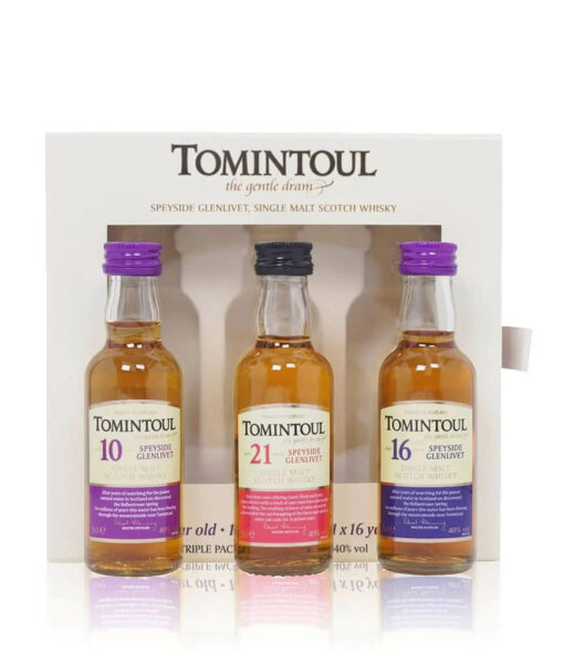 Tomintoul TRIPLE PACK 10 YO 21 YO 16 YO 40 3x005l GB