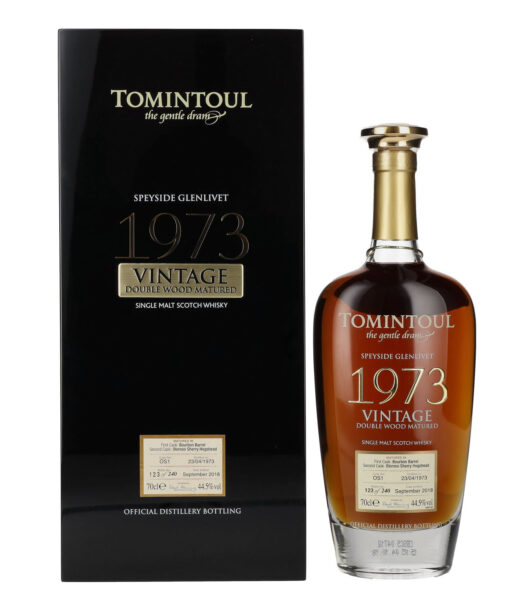 Tomintoul VINTAGE Double Wood Matured 1973 445 Vol. 07l GB