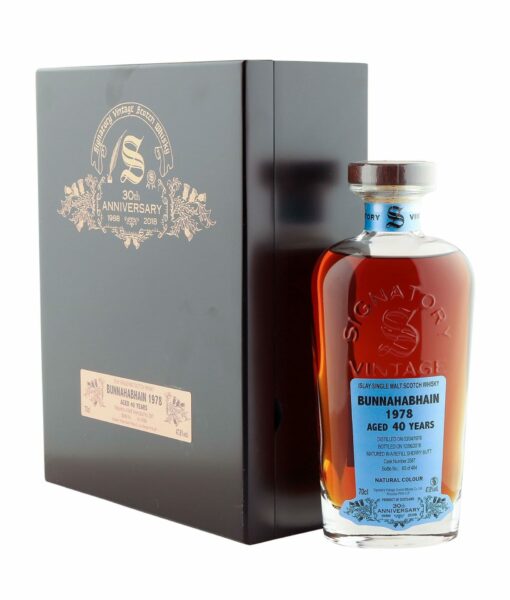 bunnahabhain 1978 40 year old signatory vintage 30th anniversary