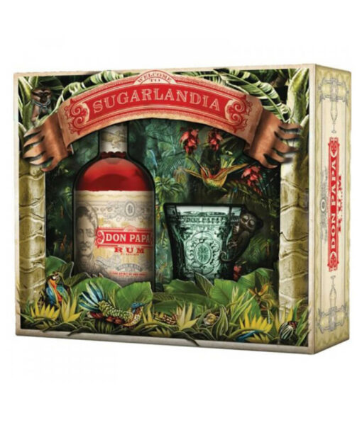 don papa rum sugarlandia pohar 40 0 7 l gift